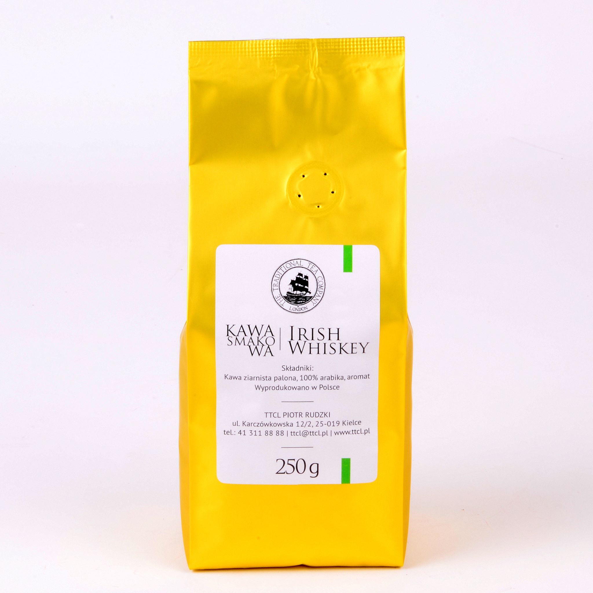 Kawa | Kawa Aromatyzowana Irish Whisky op.250 g Łódź