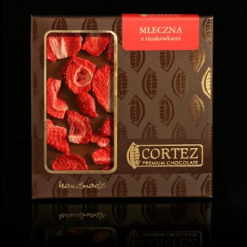 CZEKOLADA  MLECZNA Z TRUSKAWAMI 85 g