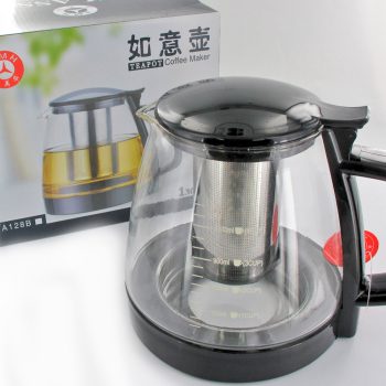 SZKLANY DZBANEK Z METALOWYM SITKIEM POJ. 1300 ml  1