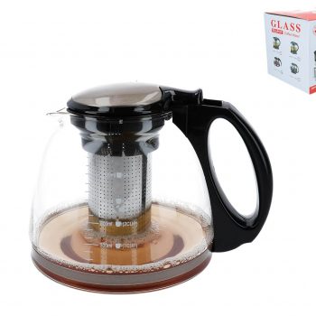 SZKLANY DZBANEK Z METALOWYM SITKIEM POJ. 1300 ml