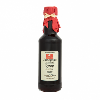 SYROP ŻURAWINOWY Z ZIOŁAMI 200 ml