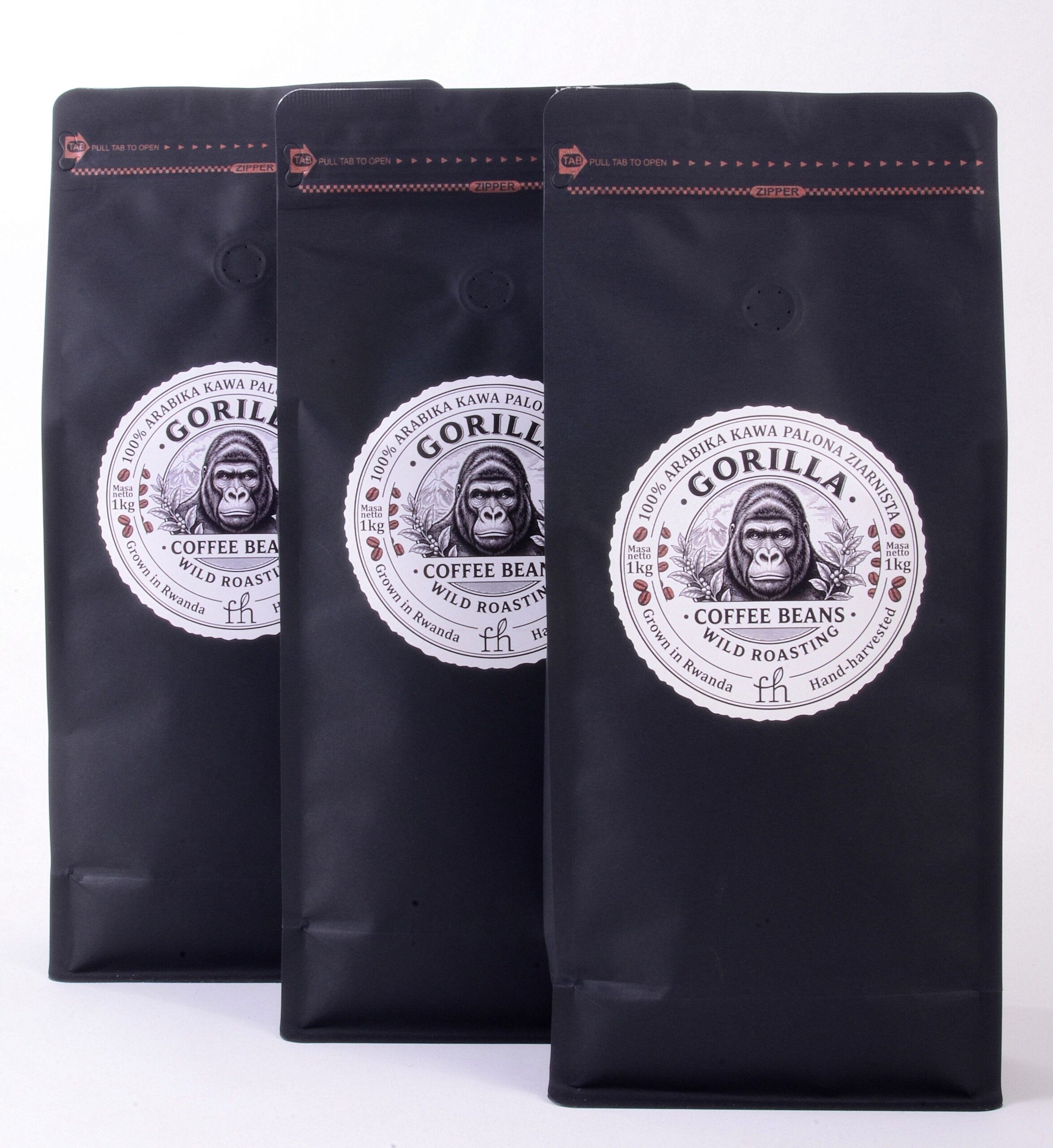 KAWA ARABICA GORILLA BEANS - Single Origin 100% Arabica